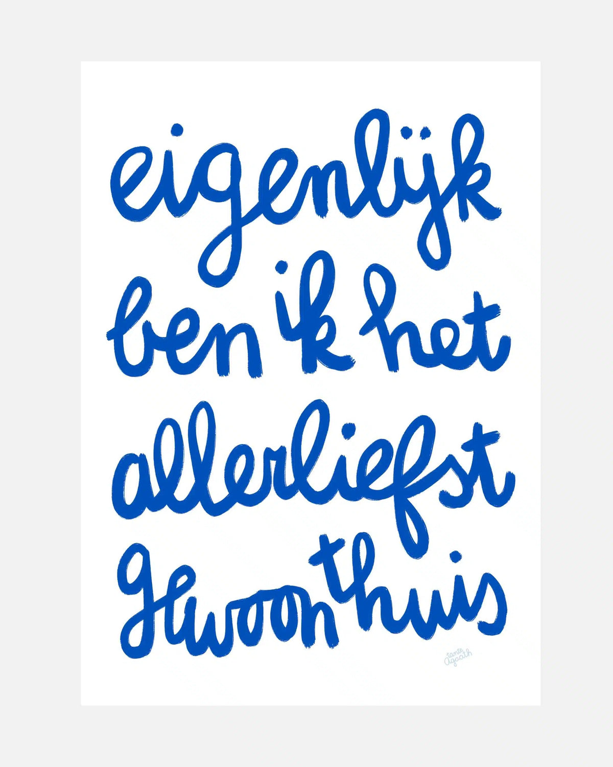 Gewoon thuis (print)
