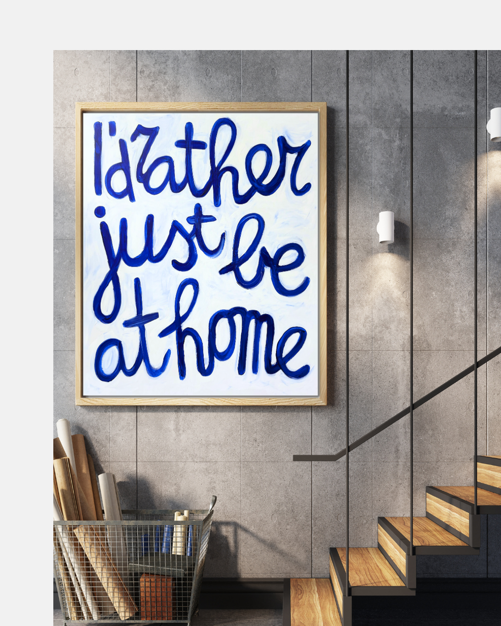 Just be at home (schilderij)
