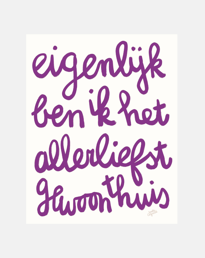 Gewoon thuis paars