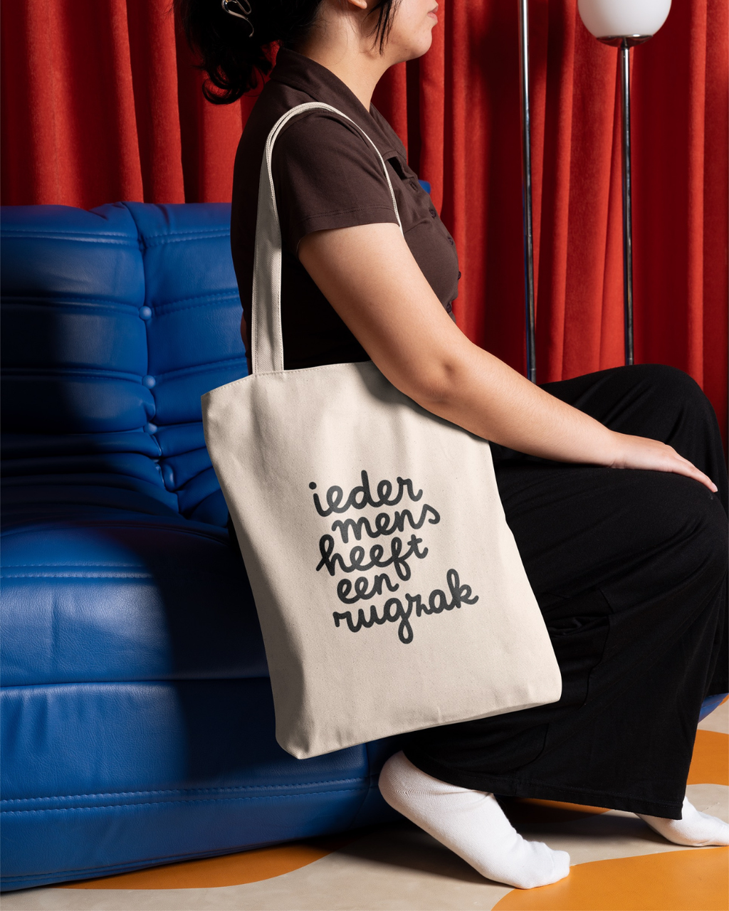 Ieder mens heeft een rugzak (tote bag)