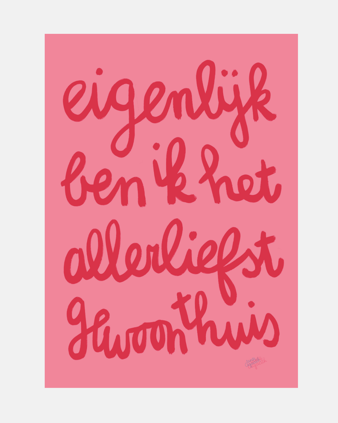 Gewoon thuis (print)